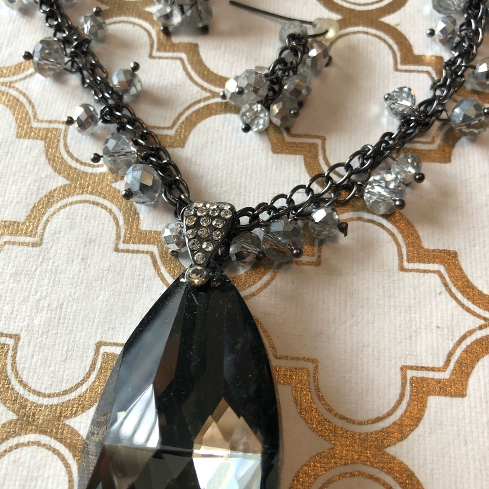 Charming Charlie long necklace and earring set